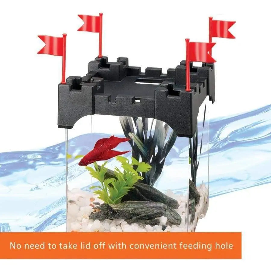 Aqueon Acrylic Half - Gallon Betta Castle Aquarium Kits