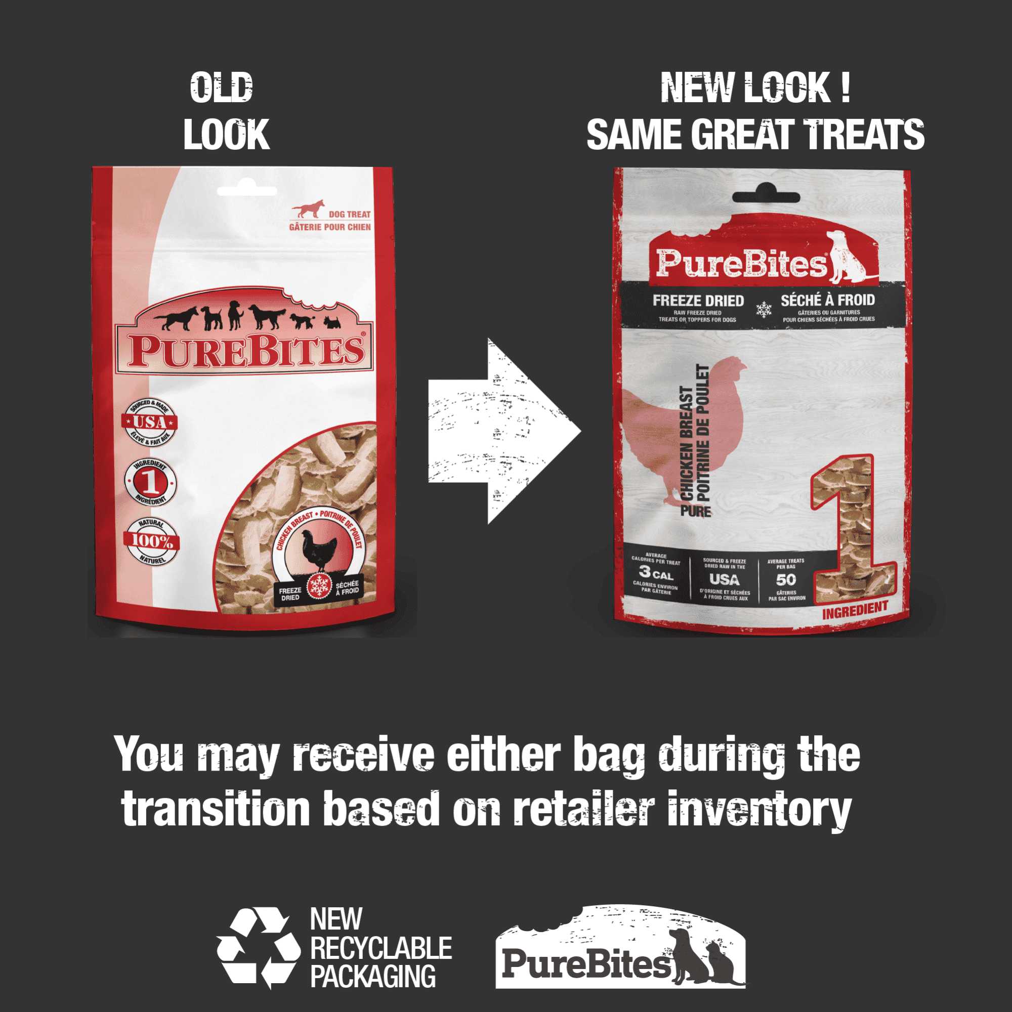 PureBites USA-Sourced Freeze-Dried Chicken Breast Dog Treats