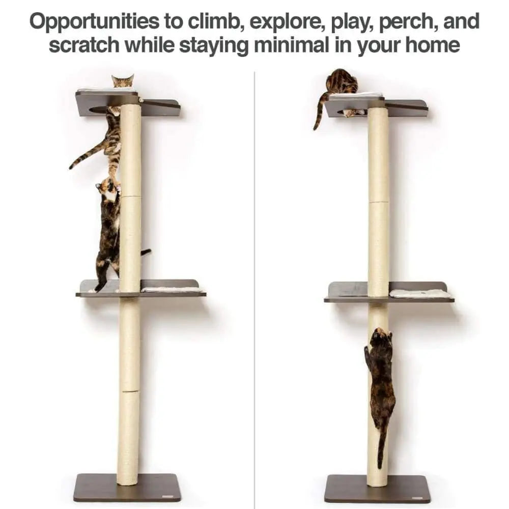 Premium Ultimate Cat Climbing Tower and Activity Tree with Tall Sisal Scratching Posts - Modern-Style Cat Furniture