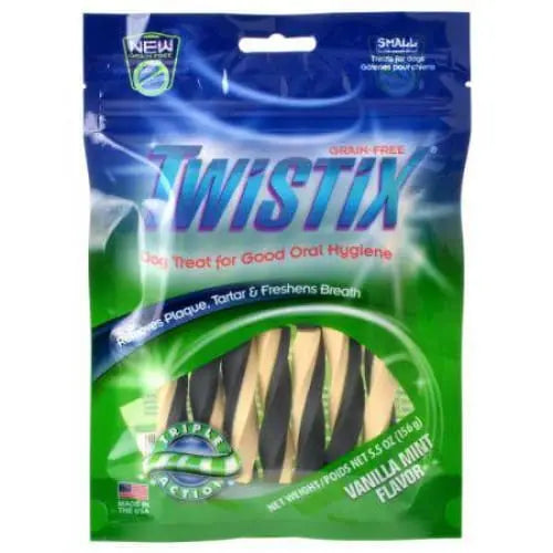 High - Quality Grain - Free Twistix Vanilla Mint Flavored Dog Treats for Optimal Canine Oral Health