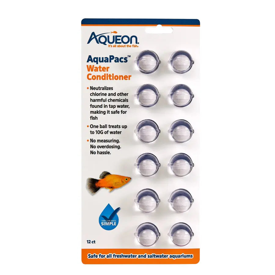 Aqueon Premium AquaPacs Water Conditioner for Aquariums