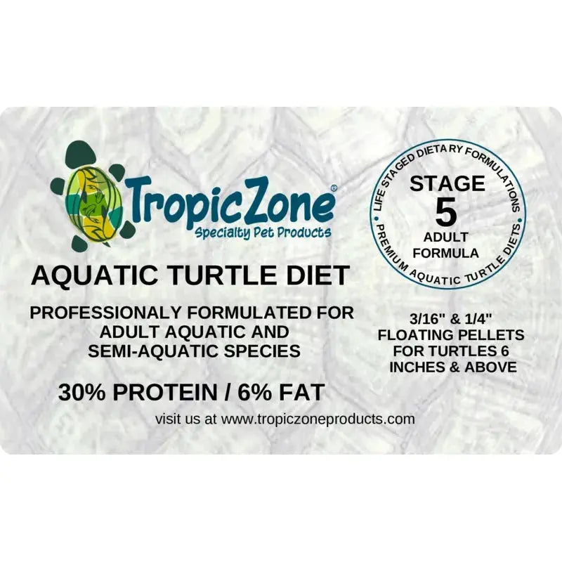 TropicZone Stage-5 Adult Formula Aquatic Turtle Diet for Larger Adults