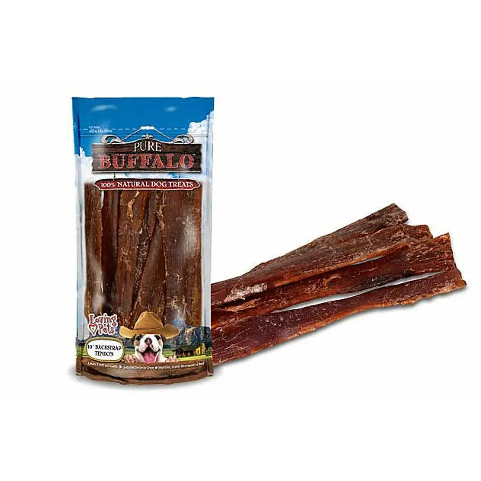 Loving Pets 20ct Pure Free - Range Buffalo Backstrap Tendon Dog Treats (4 - 6)