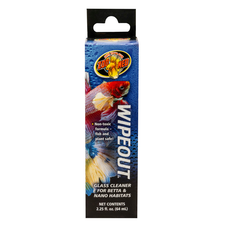 Zoo Med High - Performance Terrarium, Aquarium, and Paludarium Glass Cleaner - WipeOut Formula