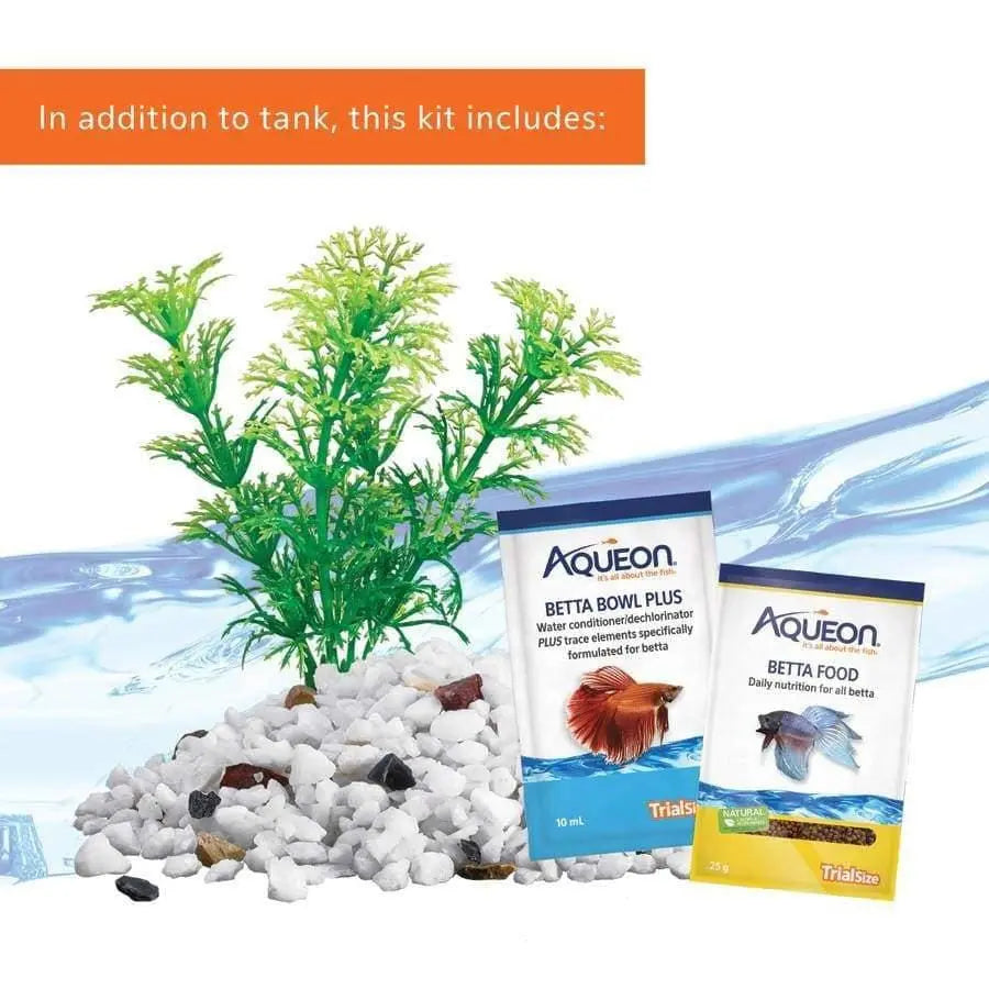 Aqueon Acrylic Betta Puzzle Aquarium Kits for Single Betta Fish