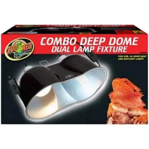 Zoo Med Premium Dual Lamp Fixture with Deep Dome Design