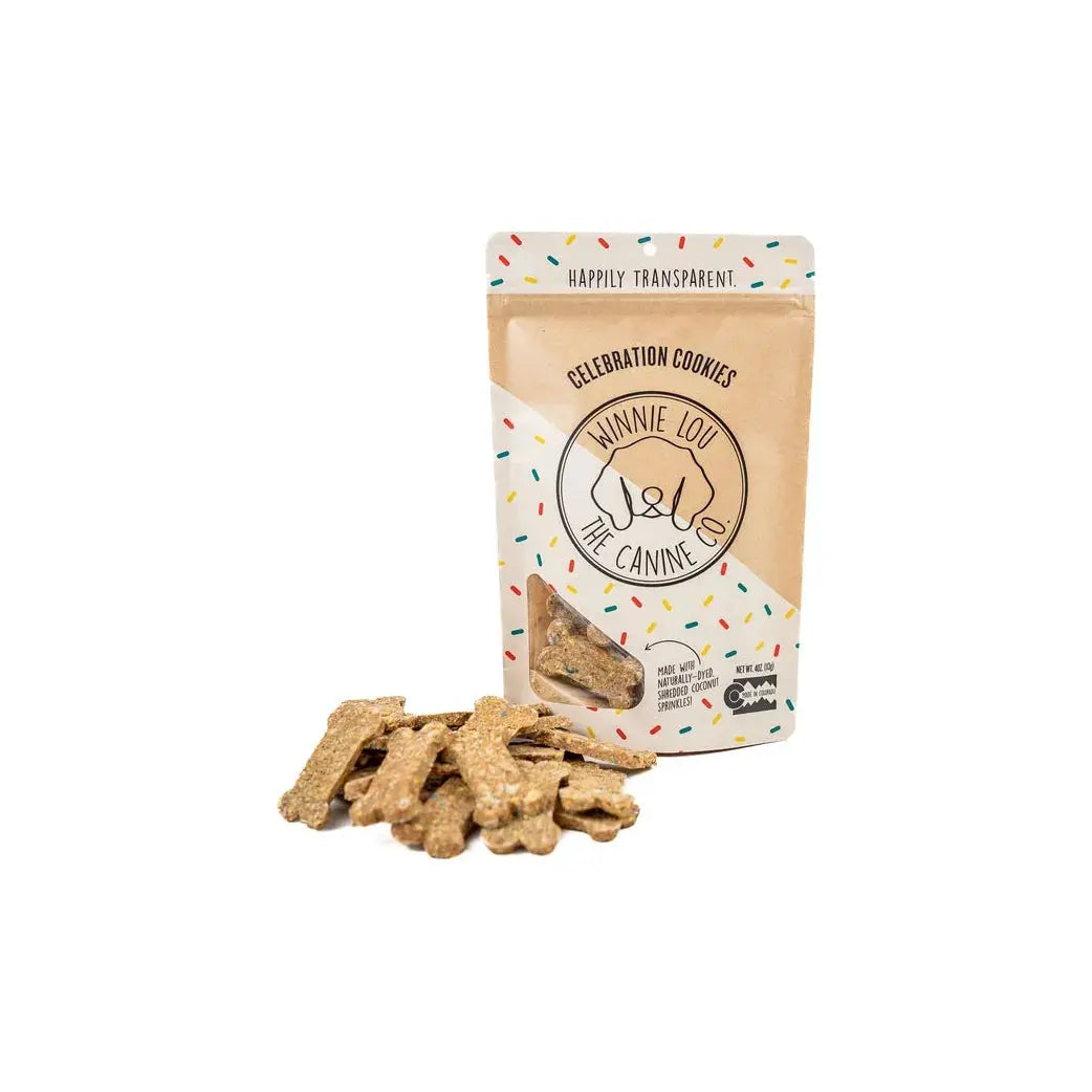 Winnie Lou 5 oz Organic Celebration Dog Treat Cookies for Special Occasions