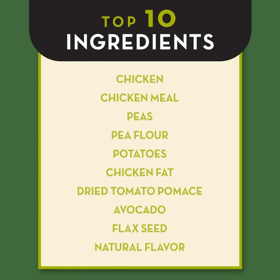 AvoDerm Grain - Free Dry Dog Food with Chicken and Vegetables for Canines