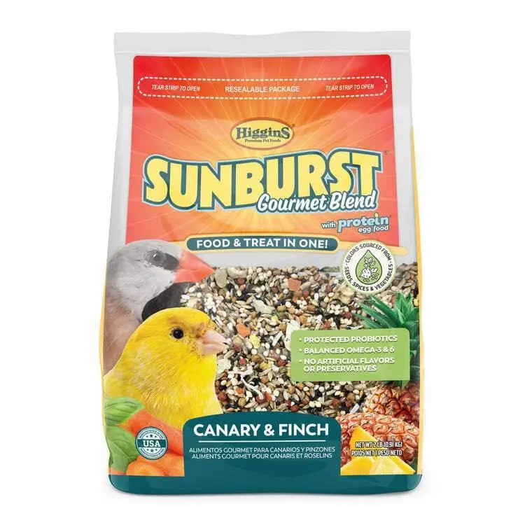 High - quality Higgins Sunburst Gourmet Bird Food for Canaries and Finches