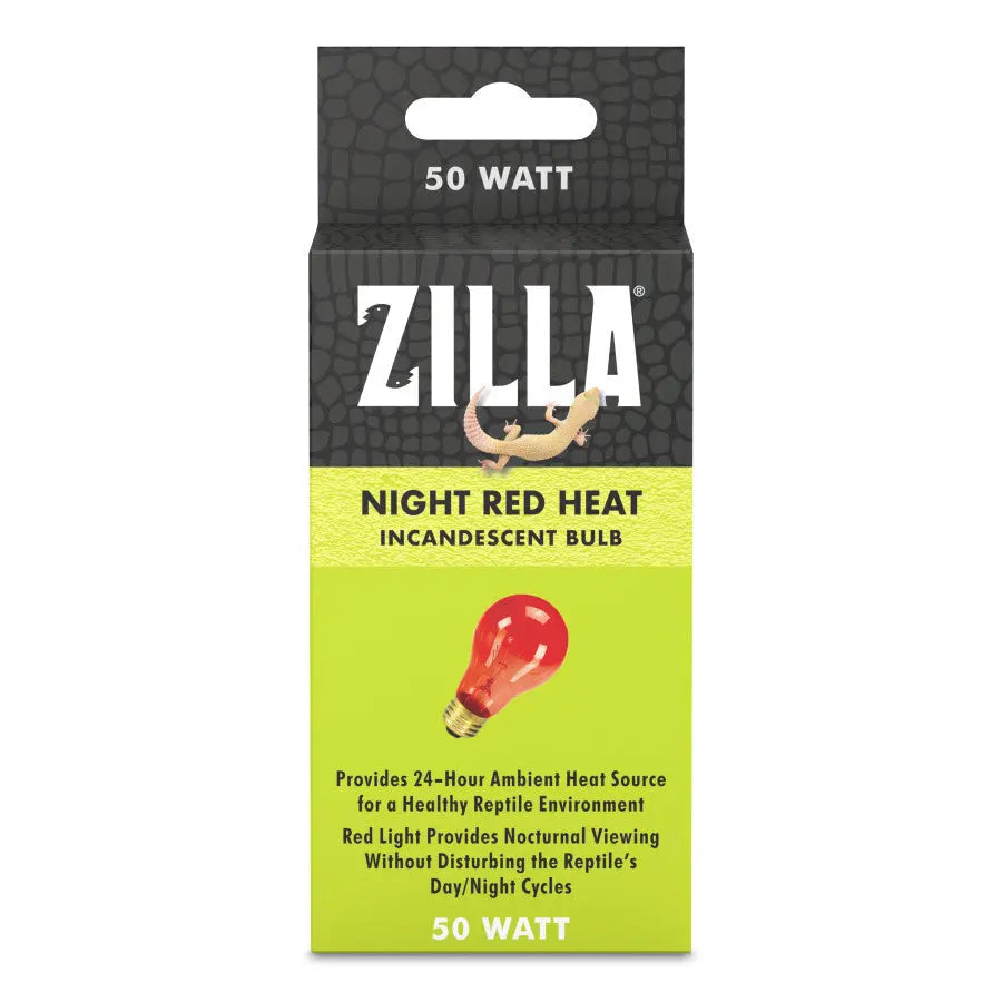 Zilla High - Quality Night Red Heat - Emitting Incandescent Lighting Bulb for Reptiles