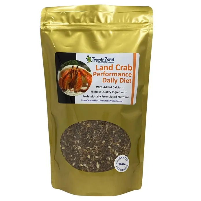 TropicZone High - Performance Diet for Land - Dwelling Hermit Crabs and Other Terrestrial Pet Crabs