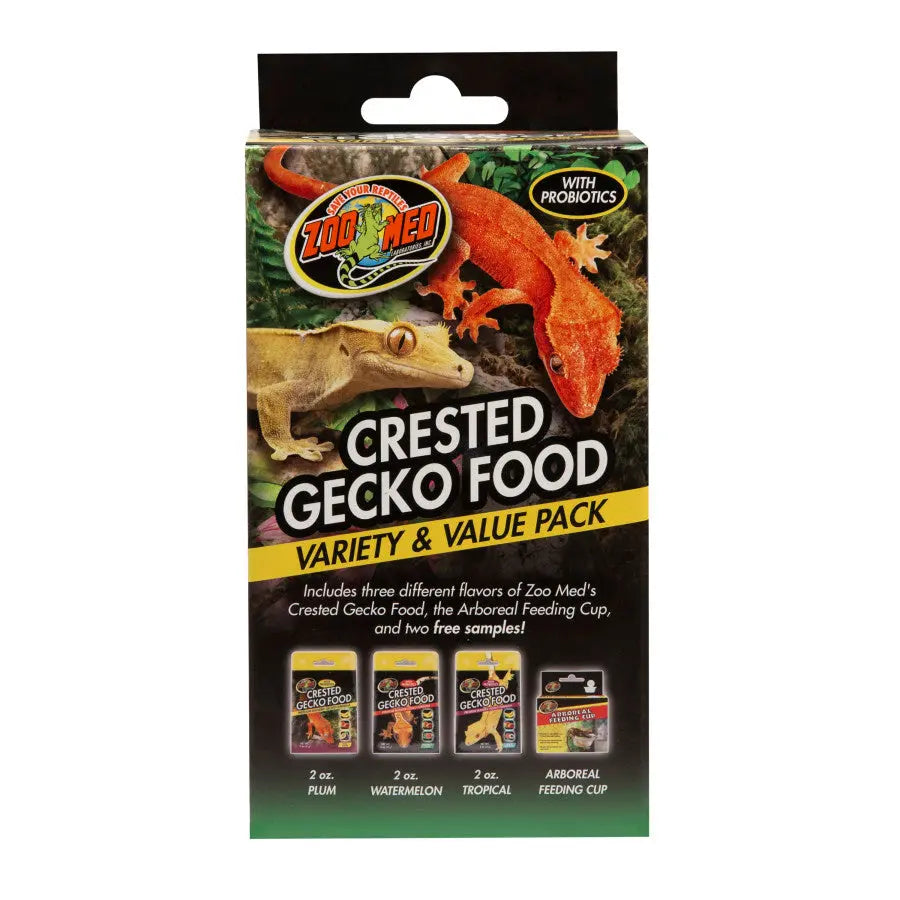 Zoo Med Sampler Pack: Three Flavors of Gourmet Crested Gecko Food