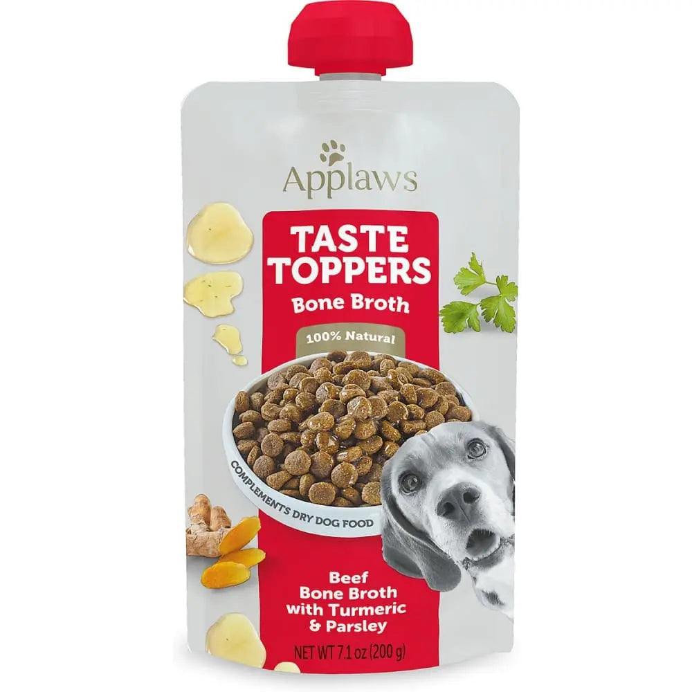 6-Pack Pouch of Turmeric & Parsley Infused Beef Bone Broth for Dogs