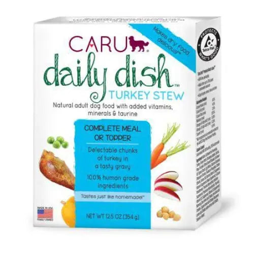 Caru Daily Turkey Stew for Dogs: Grain - Free, Real Meat Delight