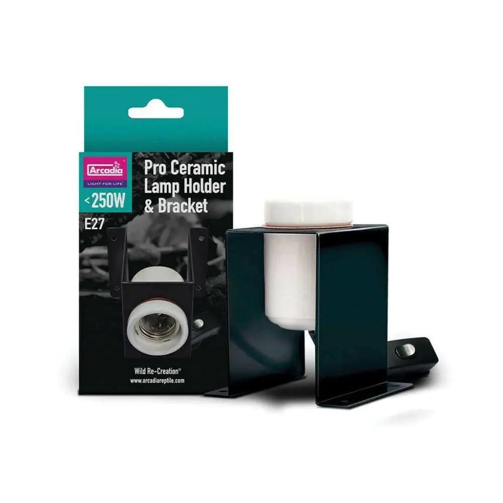 Arcadia Professional Reptile Ceramic Lamp Holder with Bracket