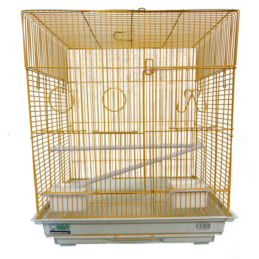 A & E Colorful Light Wire Flat - Top Cage Set (18In X 18In, Green/Red/Blue/Yellow)