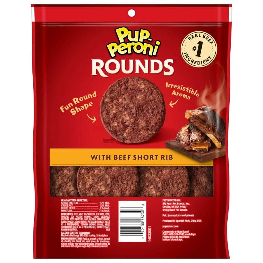 Pup-Peroni Round-shaped Dog Snacks - Delicious Treats for Canines
