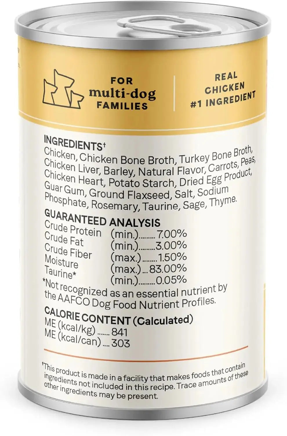 CANIDAE Premium All Life Stages Chunky Stew Toppers Wet Dog Food - Pack of 6 Cans, Each 12.7 Ounces