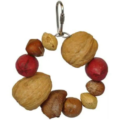 AE Cage Company's Happy Beaks Jr Deluxe Mixed Nut Ring for Birds
