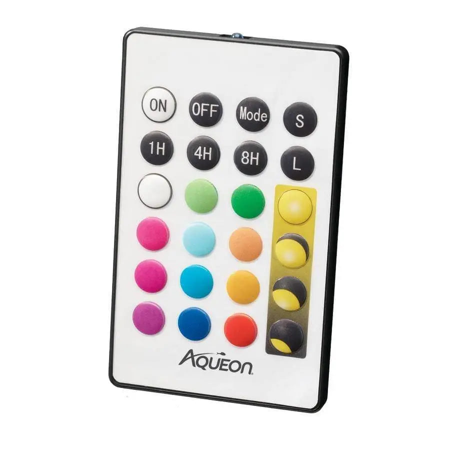 Aqueon Edge-Lit Cube Glass Freshwater and Saltwater Aquarium with Vibrant LED Lighting and Remote Control for Color Customization