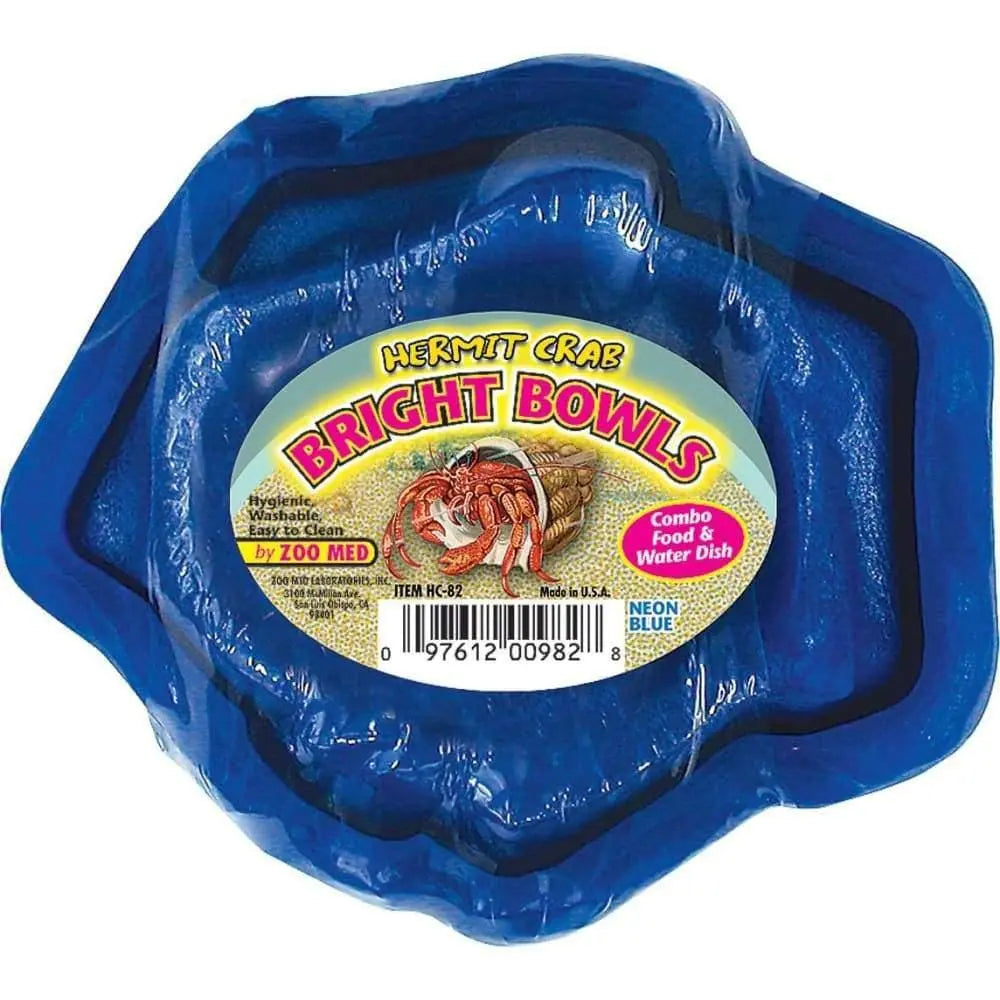 USA-Made Hermit Crab Neon Bright Bowls for Water and Food