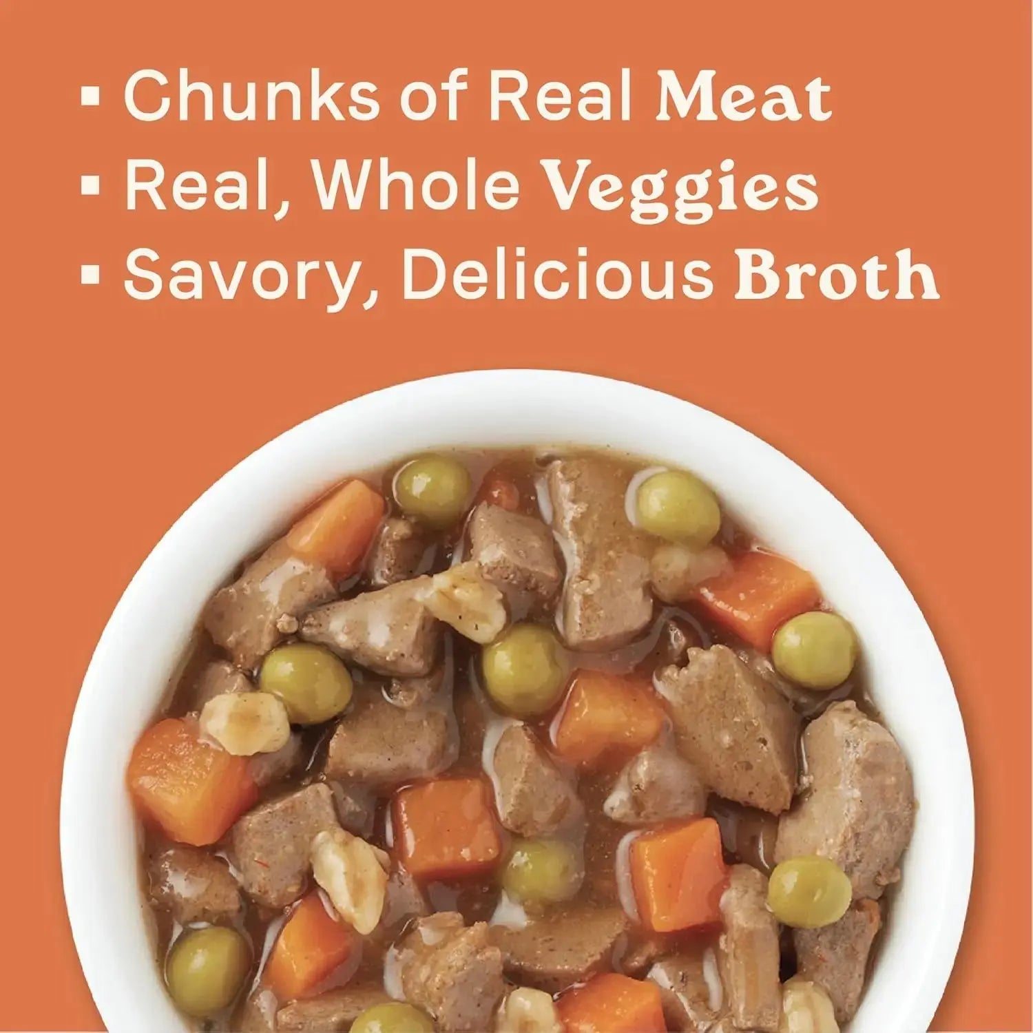 CANIDAE Premium All Life Stages Chunky Stew Toppers Wet Dog Food - Pack of 6 Cans, Each 12.7 Ounces