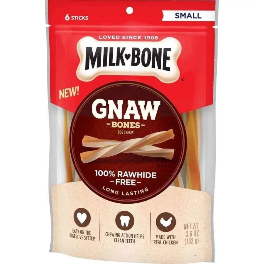 Milk-Bone Chicken Flavored Stick Dog Treats - Single Unit (3.6 oz), Pack of 6 for Small Dogs