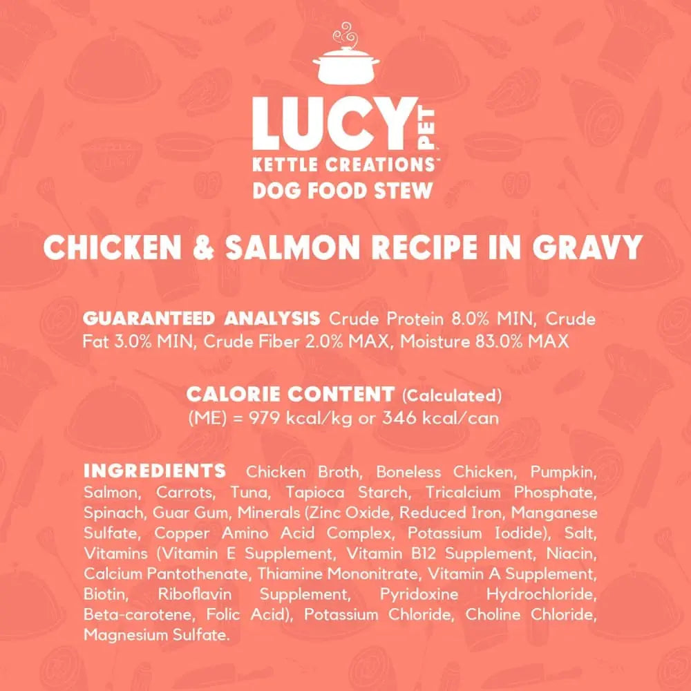Lucy Pet Products Kettle Creations Recipe in Delicious Gravy Wet Dog Food Pack of 12 Cans, Each 12.5 Ounces