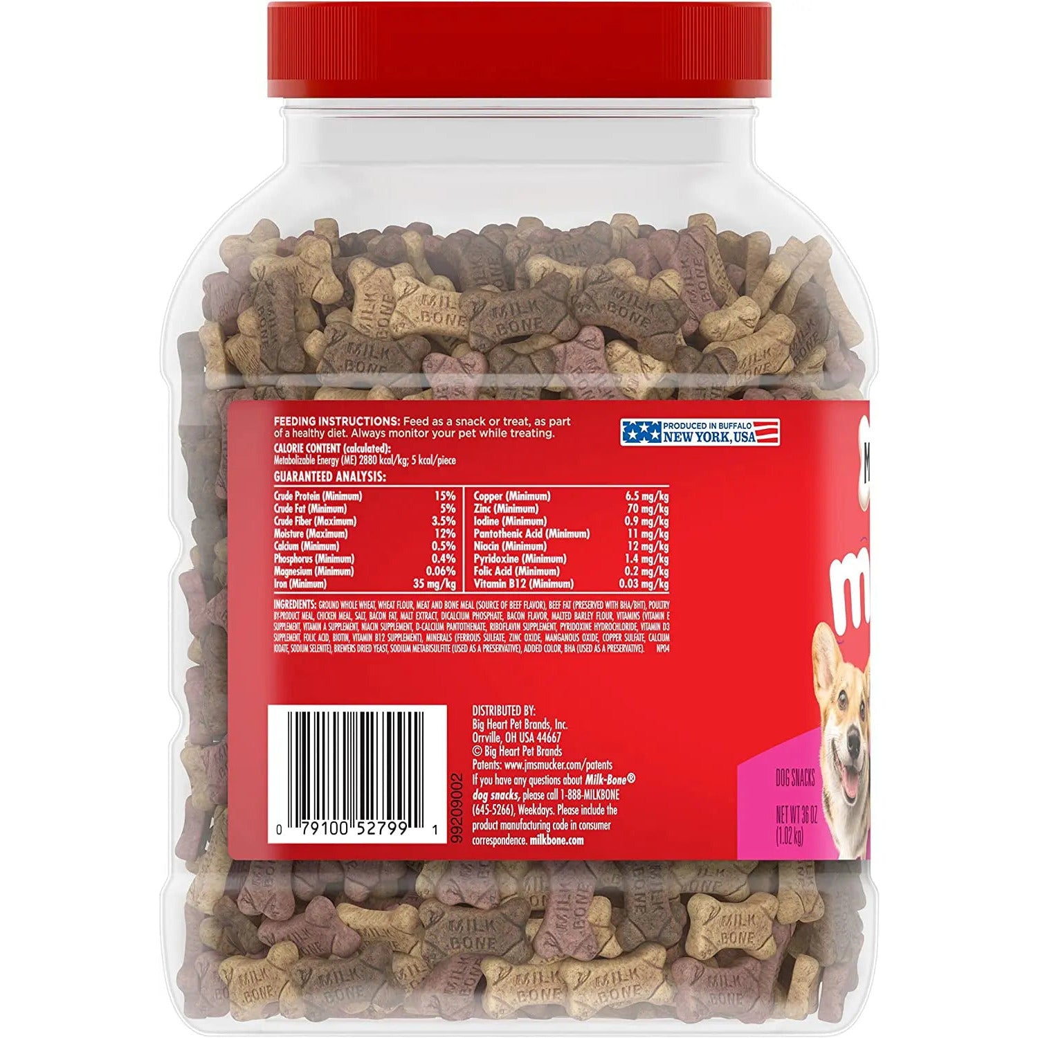 Milk-Bone Mini Flavor Snacks for Dogs - Small-Sized Dog Treats, 36 Ounce Pack