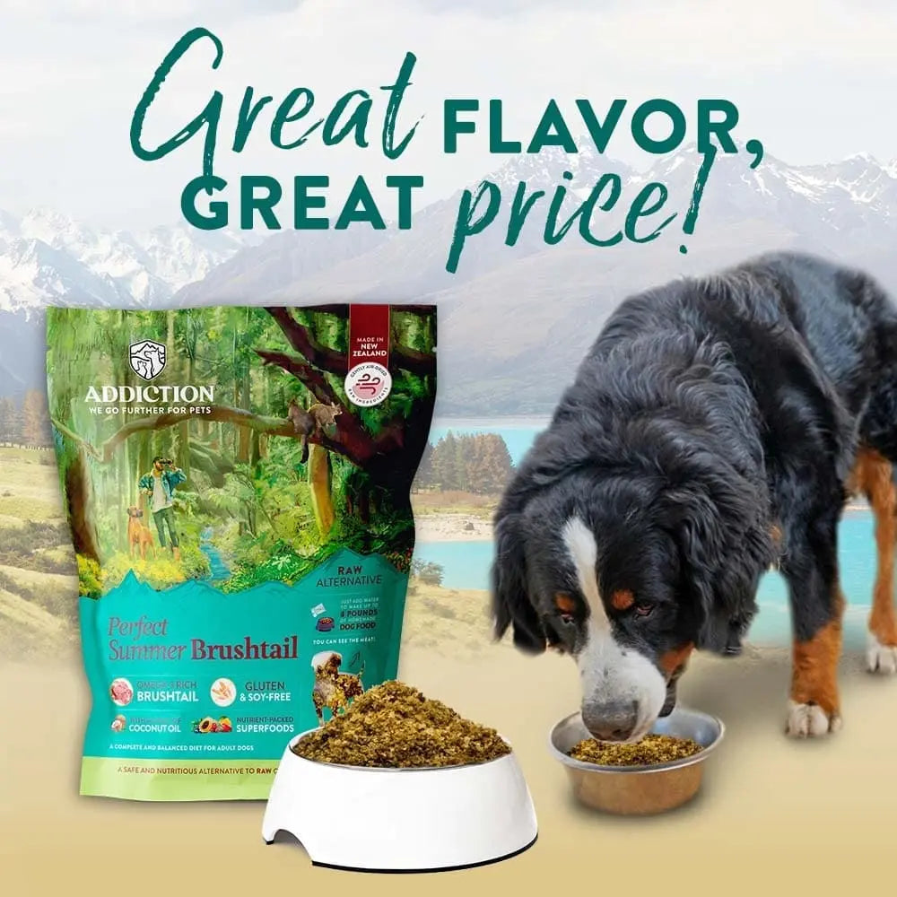 Addiction Premium Quality Perfect Summer Brushtail Raw Substitute Gently Air - Dried Dog Food for Canines