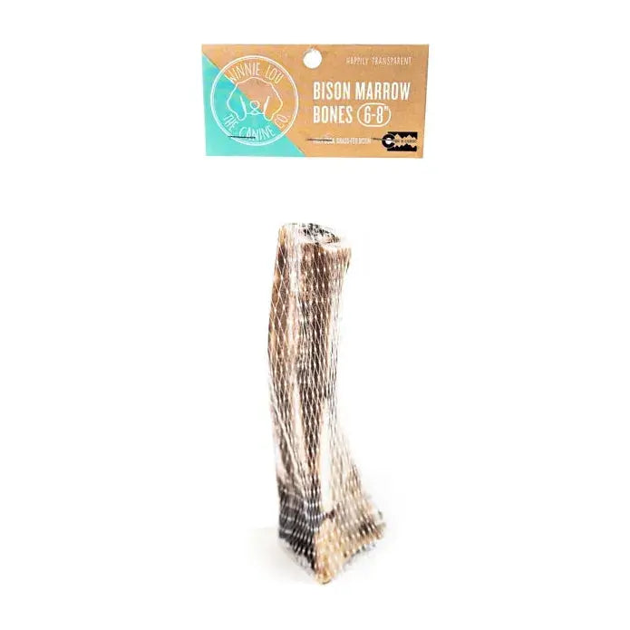Winnie Lou Premium Bison Marrow Bone Dog Treats - A Nutritious Delight for Your Furry Friend