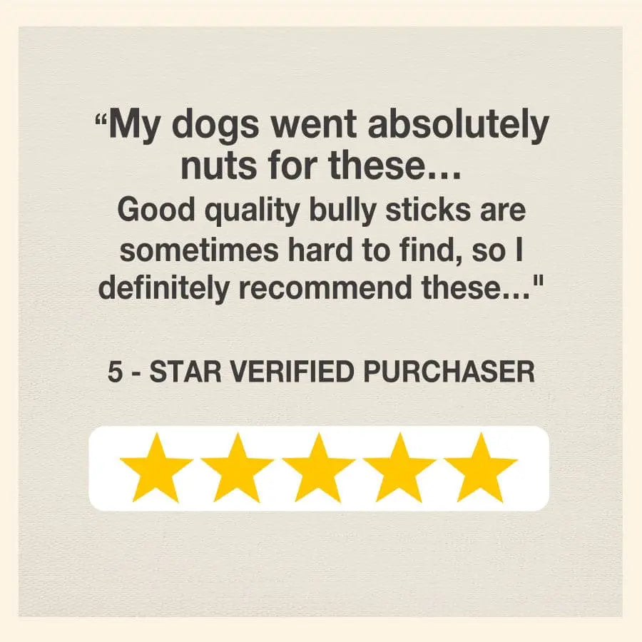 Cadet Premium All - Natural Dog Treats: Bully Sticks for Canine Chewing Pleasure
