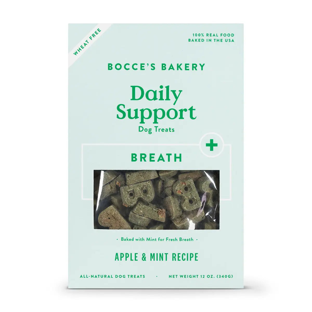 Bocce's Bakery 12oz Functional Daily Support Breath Biscuit Boxes for Dog Treats