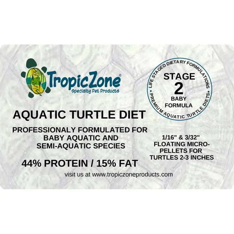 TropicZone High - Quality Aquatic Baby Turtle Diet for Stage - 2 Development