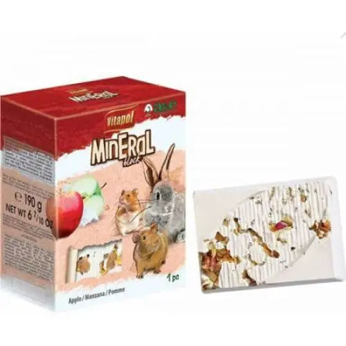 Large Apple - Flavored Mineral Block by AE Cage Company for Small Pets