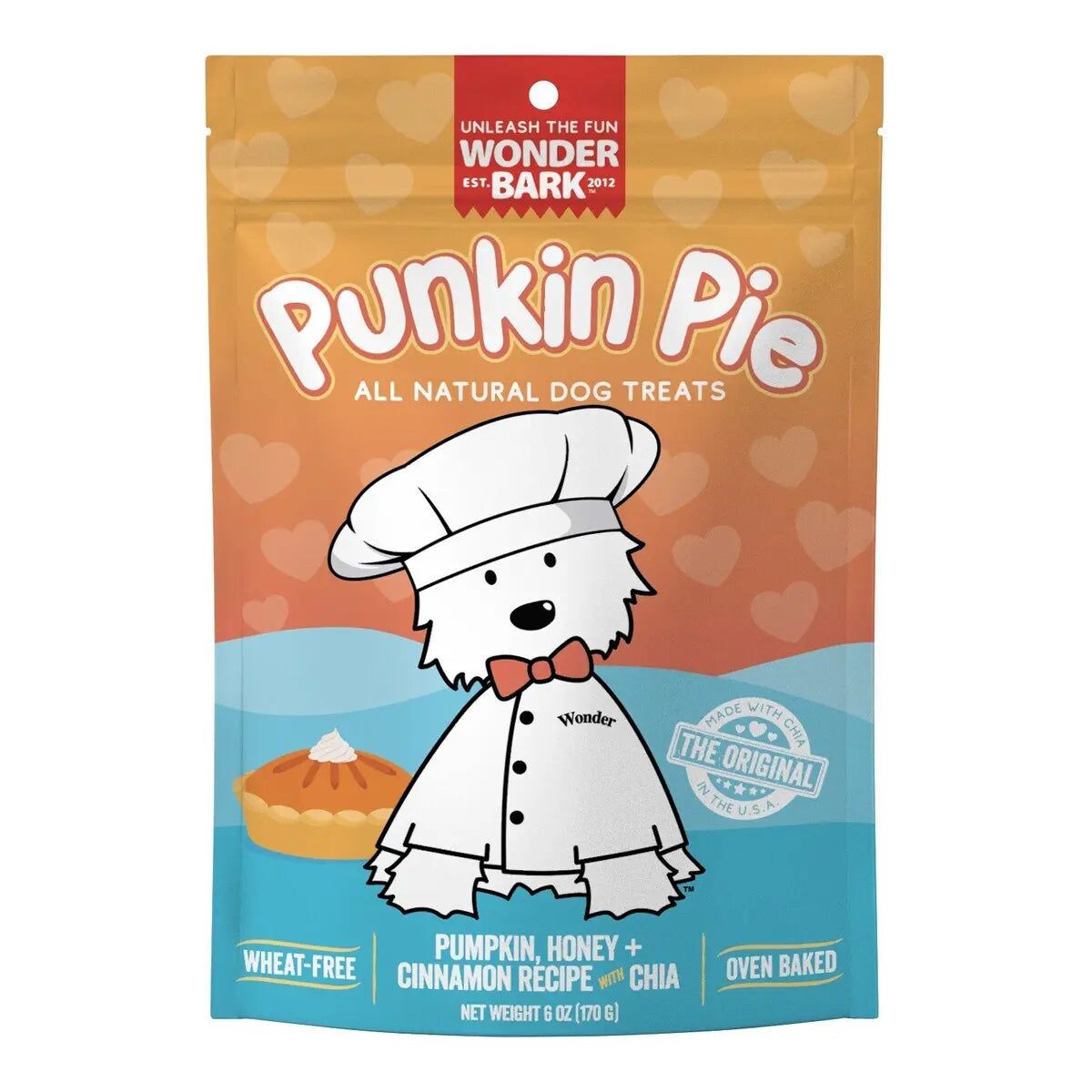 Wonder Bark Everydays Healthy Punkin Pie Flavored Dog Biscuits - 6 Ounce Delight for Canines