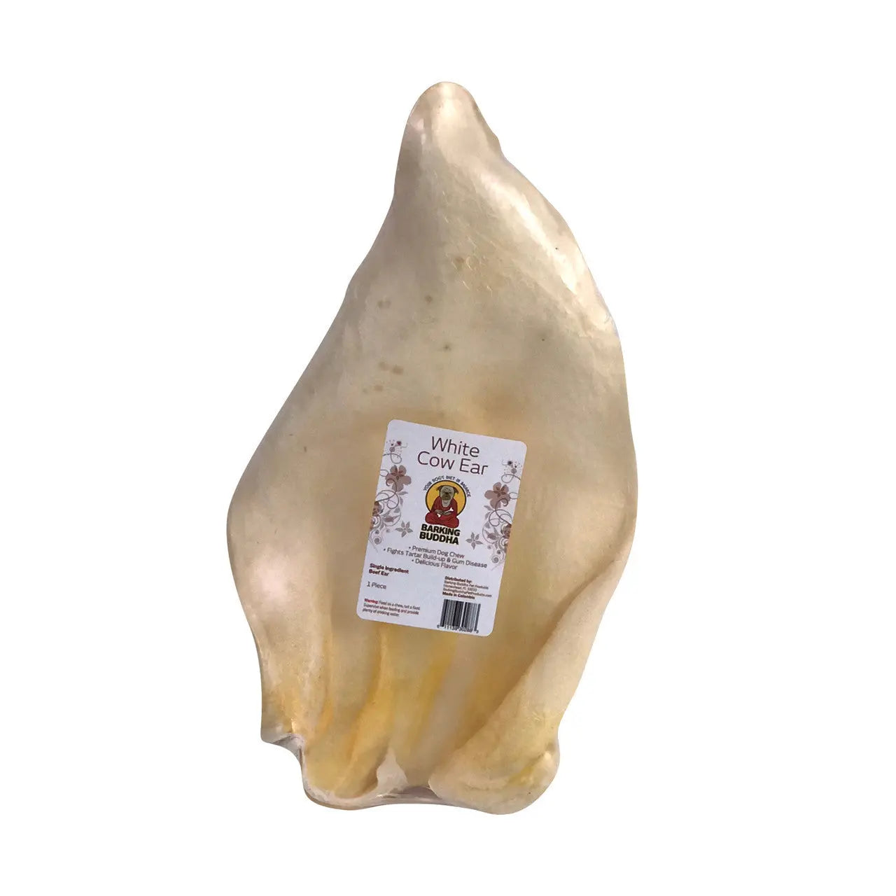 Barking Buddha MINI White Cow Ears Edible Dog Chew Treats Suitable for Small to Medium Sized Dogs, Pack of 35