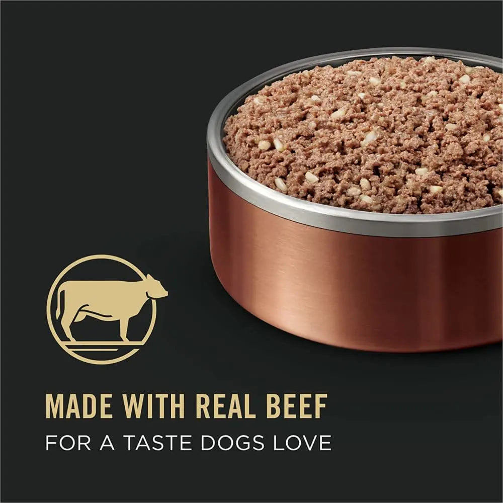 Purina Pro Plan Complete Essentials Classic Adult Wet Dog Food - Beef and Rice Entree, 12 / 13 oz Cans Pack