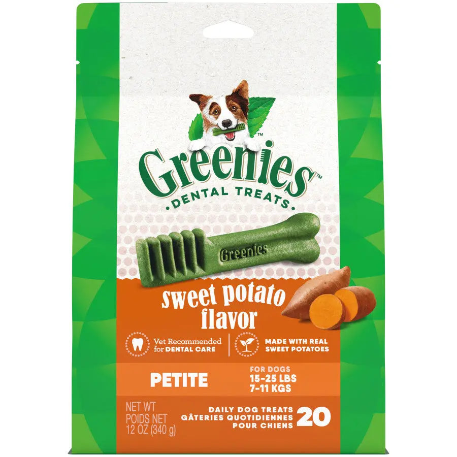 GREENIES Petite Natural Dog Dental Treats with Sweet Potato Flavor