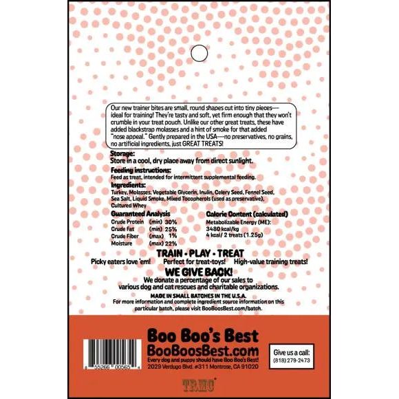 Boo Boo's Premium 4oz Turkey Flavored Dog Training Treats - Ideal for Canine Training Sessions