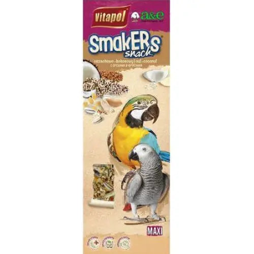 A&E Cage Company Premium Parrot MAXI Nut and Coconut Treat Sticks for Ornamental Birds
