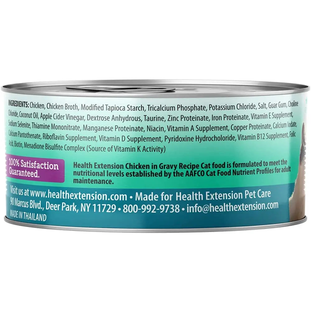 Health Extension Grain - Free Canned Cat Food: Chicken in Gravy, 24 Cans of 2.8 oz Each