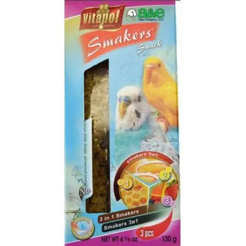 A&E Cage Company's Premium Parakeet Variety Treat Sticks - Smakers