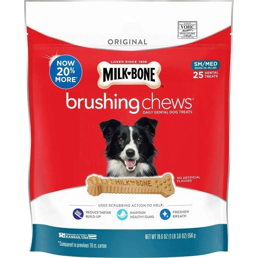 Milk-Bone Flavored Dog Treats for Brushing and Oral Health