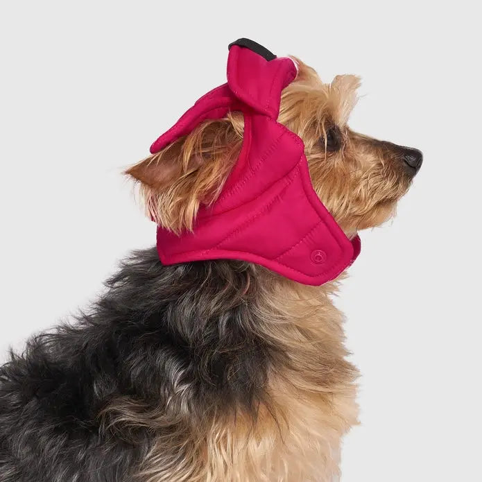 Stylish Canada Pooch Insulated Puffer-style Dog Hat for Winter Warmth
