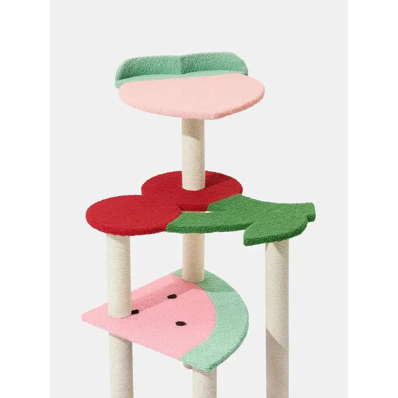 Vetreska Cat Climber with Fruity-Inspired Platforms for Feline Fun