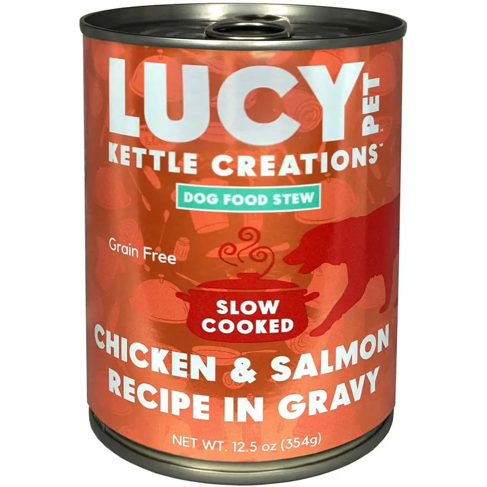Lucy Pet Products Kettle Creations Recipe in Delicious Gravy Wet Dog Food Pack of 12 Cans, Each 12.5 Ounces