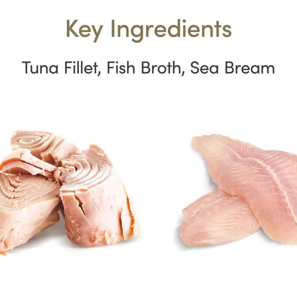Applaws Premium Natural Wet Cat Food - 12 Pack of 2.47oz Pouches of Tuna Fillet Combined with Sea Bream in Savory Broth
