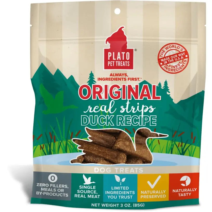 Original Soft Duck Strips Dog Treats with Brown Rice