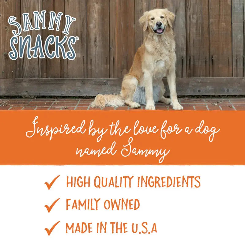 Health Extension Sammy Snacks All - Natural Pumpkin - Flavored Dog Treats, 8 - Ounce Pack